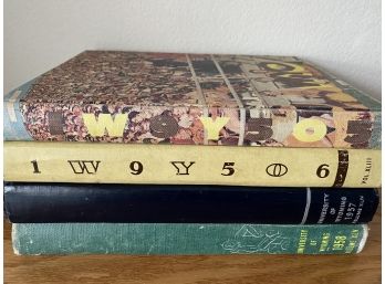 Collection Of 4 Wyoming Yearbooks From 1950s