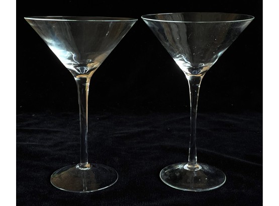 2 Martini Glasses