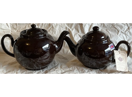 2 Cauldon Ceramics Brown Betty Tea Pots