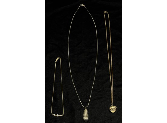 3pc Collection Of Assorted Necklaces Incl. Napier