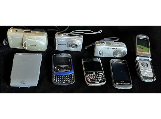 Assortment Of Vintage Electronics Incl. BlackBerry & More