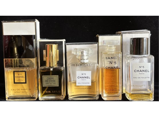 Assorted Lot Of Chanel Perfume