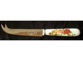 Floral Cheese Knife Stainless Steel