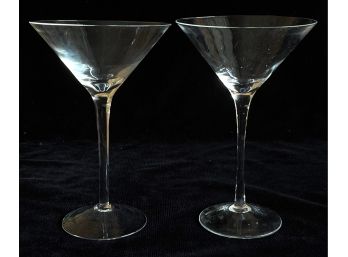 2 Martini Glasses