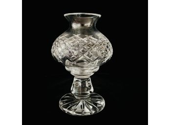 Vintage Waterford Crystal Alana Hurricane Globe Style Candle Holder Lamp