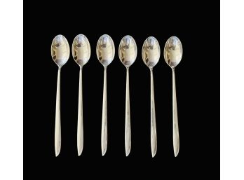 6 Pc International Sterling Silver Rhythm Iced Tea Spoons 228.3g