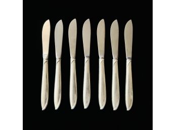 7Pc International Sterling Silver Rhythm Hors D'Oeuvres Knives 227.1g