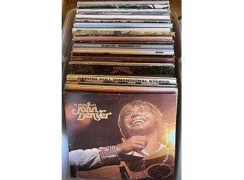Large Assorted Collection Of Records Incl. John Denver & More