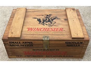 Vintage Wooden Winchester Shotgun Shell Box