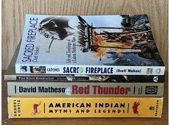 Assorted Collection Of Assorted Books Incl. Sacred Fireplace, Red Thunder & More