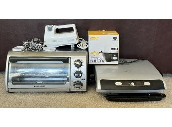Assorted Kitchen Tool Lot Incl. Toaster, Grill & More