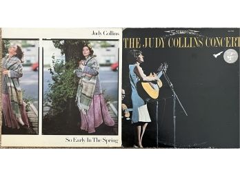 2pc Collection Of Judy Collins Records Incl. So Early In The Spring & The Judy Collins Concert
