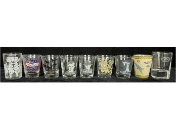 10pc Shot Glass Lot Incl. Mason Jar Shot Glasses