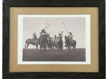 Framed Atsina Warriors, November 19, 1908, Montana Photgraph By Edward S. Curtis