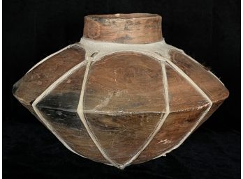 1 Large Vintage Pot W/ Rawhide Wrapping