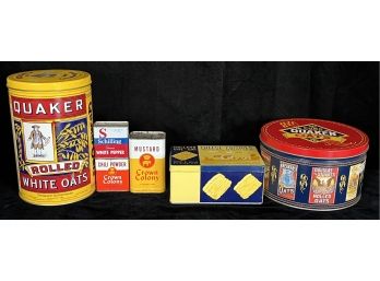 Assorted Collection Of Vintage Tin Cans