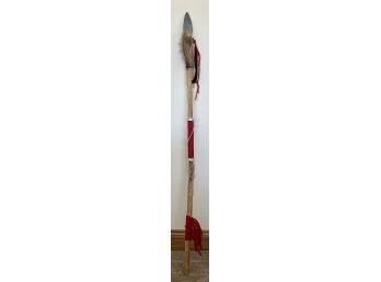 Tall Hand Made Native American Spear