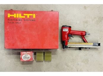 Hilti Wide Crown Stapler With Metal Case