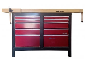 Craftsman 10 Drawer Rolling Tool Cabinet With Contents