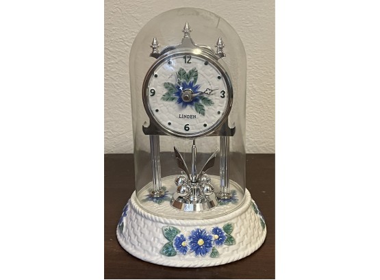Linden Glass Dome Rotating Pendulum Clock