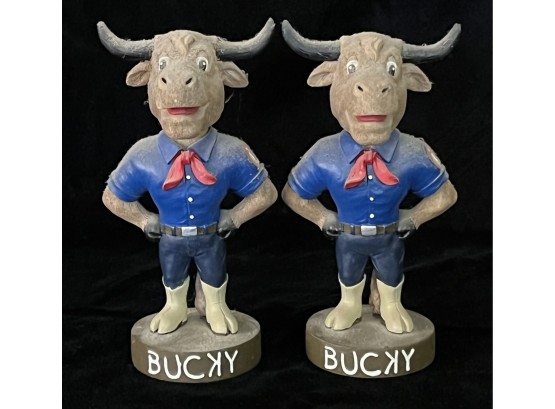 2pc Bucky Bobbleheads BD&A 2003 Collector's Edition