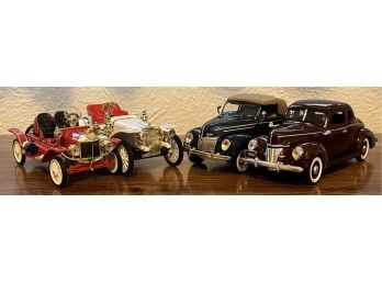 4pc Collection Of Assorted Golden Age Of Ford National Motor Museum Mint Collector Cars