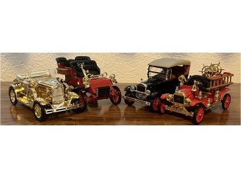 4pc Collection Of Assorted Golden Age Of Ford National Motor Museum Mint Collector Cars