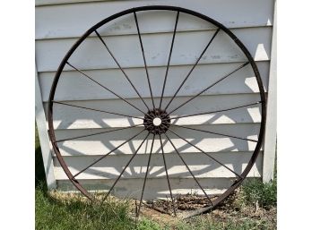 Large Antique Iron Wheel