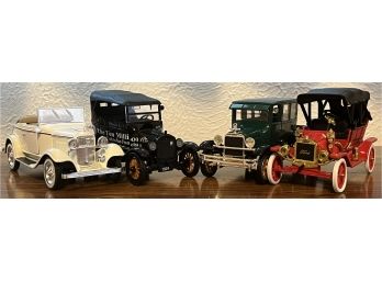 4pc Collection Of Assorted Golden Age Of Ford National Motor Museum Mint Collector Cars Incl. The Tenth Mil.