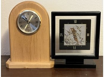 2pc Collection Of Assorted Table Clocks
