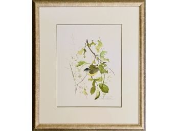 Signed & Numbered Art Print Bird On Branch By Heather Bartman