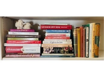 Assorted Fiction & Non-Fiction Book Lot With Cookbooks & More