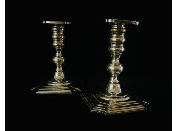 2 Weighted Sterling Candle Sticks