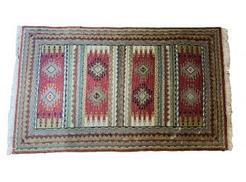 Fine Vintage Tribal Hand Loomed Wool Aera Rug
