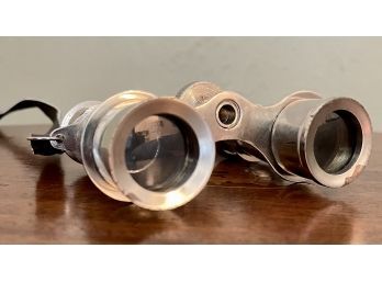 Vintage Chrome Opera Glasses