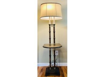 Vintage Floor Lamp With Table