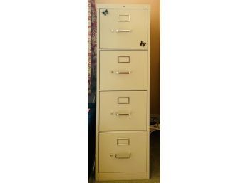 Large 4 Drawer Metal File Cabinet