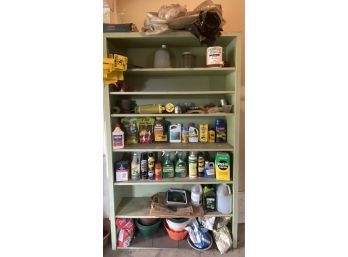 Large Assortment Of Garage Needs Including Miracle Gro, Raid, Ant Killer And More