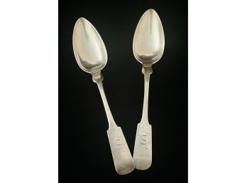 2 Silver Serving Spoons Tested