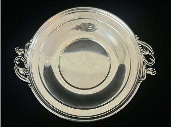 Sterling Serving Plate With Handles