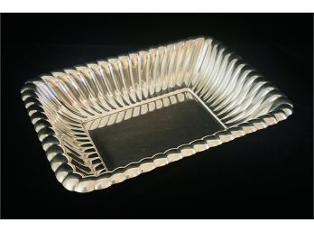 Vintage Reed & Barton Rectangular Sterling Serving Dish With Fluted Edge