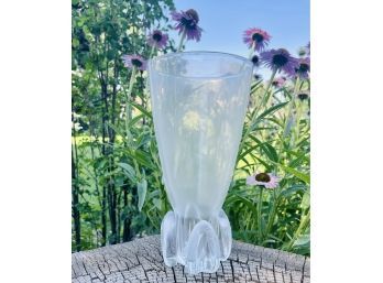 Vintage Steuben Style Art Glass Vase Unsigned