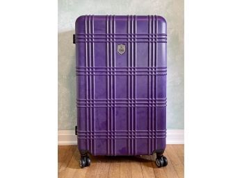 New Large Purple HardSide Rolling Lightweight Suitcase