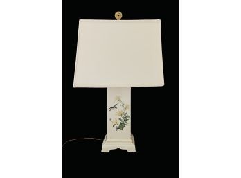 Ceramic Table Lamp Rectangular Asian Style 1 Of 2