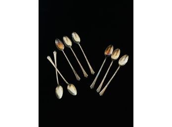 8 Silver Plated Iced Tea Spoons