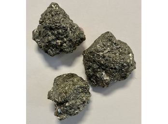 3 Pieces Of Iron Pyrite