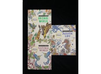 3 Brand New Color And Creat Coloring Books