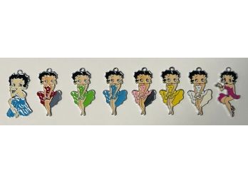 Lot Of 8 Betty Boop Necklace Pendants 1 Of 2