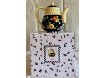 Mary Engelbreit Teapot- -Tea Blossoms