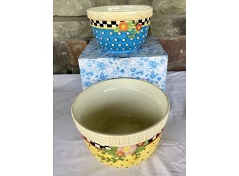 Mary Engelbreit Recipe For Happiness Mixing Bowl- Set Of 2